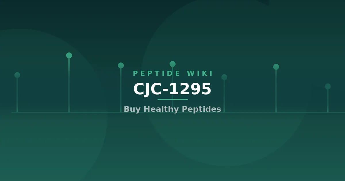 cjc-1295 — Buy Healthy Peptides cover illustration showing a pulsatile growth-hormone trace