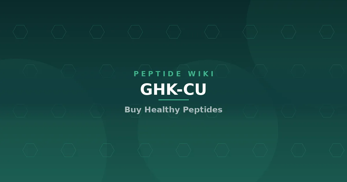 ghk-cu — Buy Healthy Peptides cover illustration showing a cellular lattice
