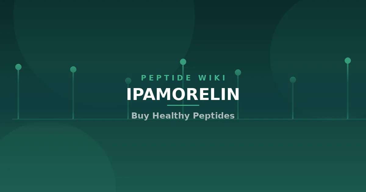 ipamorelin — Buy Healthy Peptides cover illustration showing a pulsatile growth-hormone trace