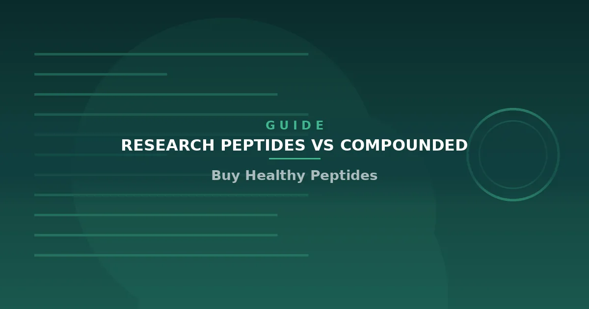 Research Peptides vs Compounded vs FDA-Approved: What’s the Difference?